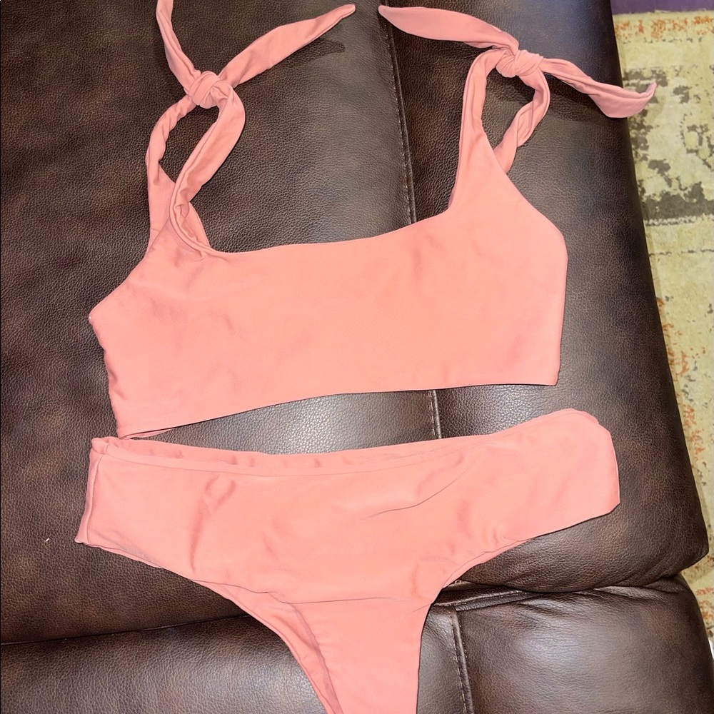 MIKOH swim bikini lychee